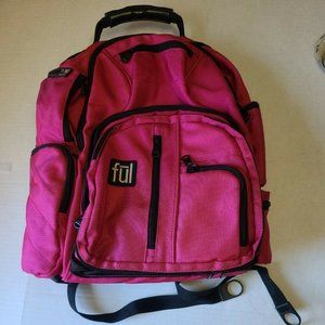 Fūl Ful Tennman Laptop Backpack Book Bag 18 in Pink Laptop Sleeve New Travel